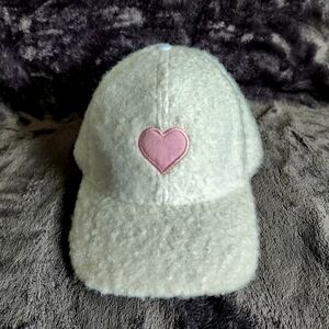 NWT Unisex Faux Sherpa baseball Hat: bear, plaid, white, bunny